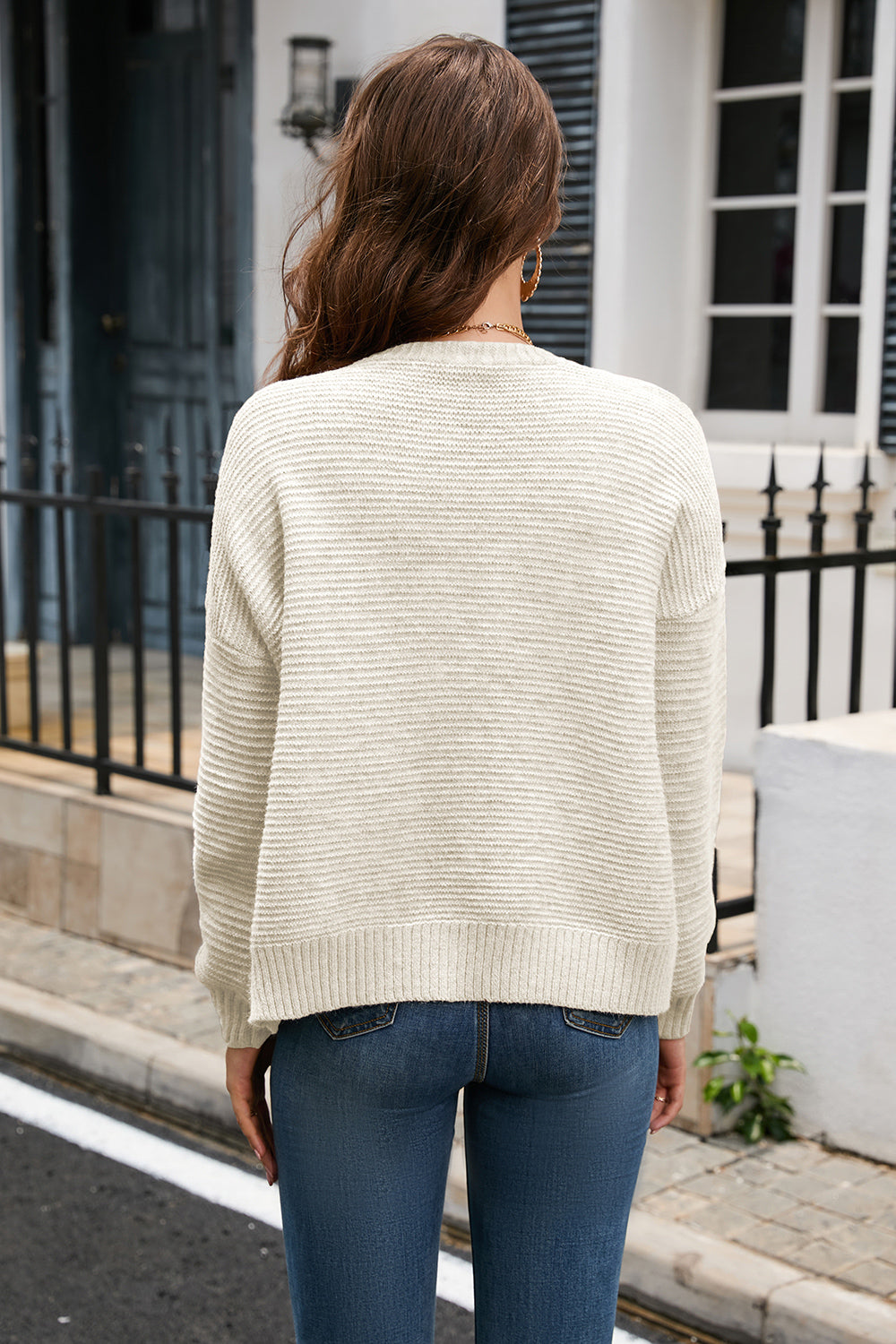 Stilla | Ribbing Knap Ned Cardigan