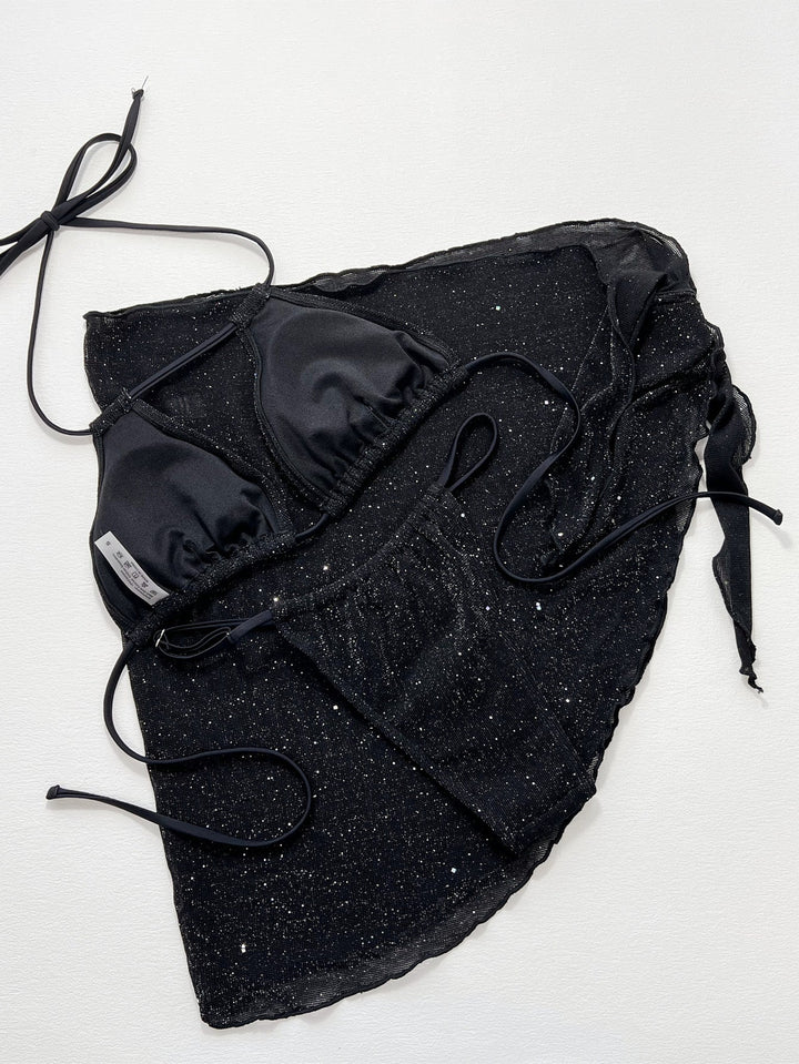 Stilla | Halter Neck Backless Tre-delt Svømmetøj Sæt
