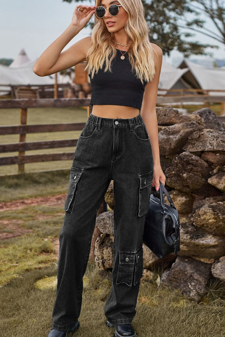 Stilla | Fit Lange Jeans Med Lommer