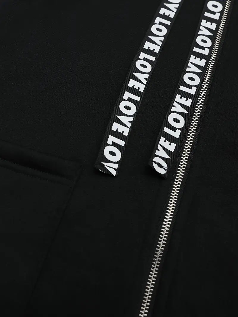 Stilla | Lang, Løs Hoodie Bomuldsjakke