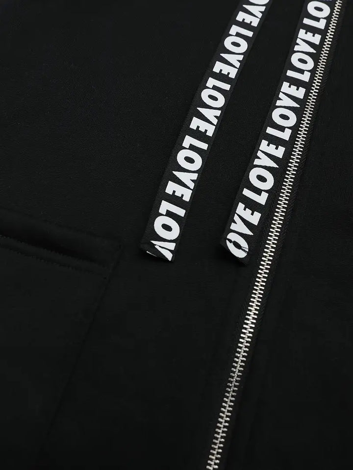 Stilla | Lang, Løs Hoodie Bomuldsjakke