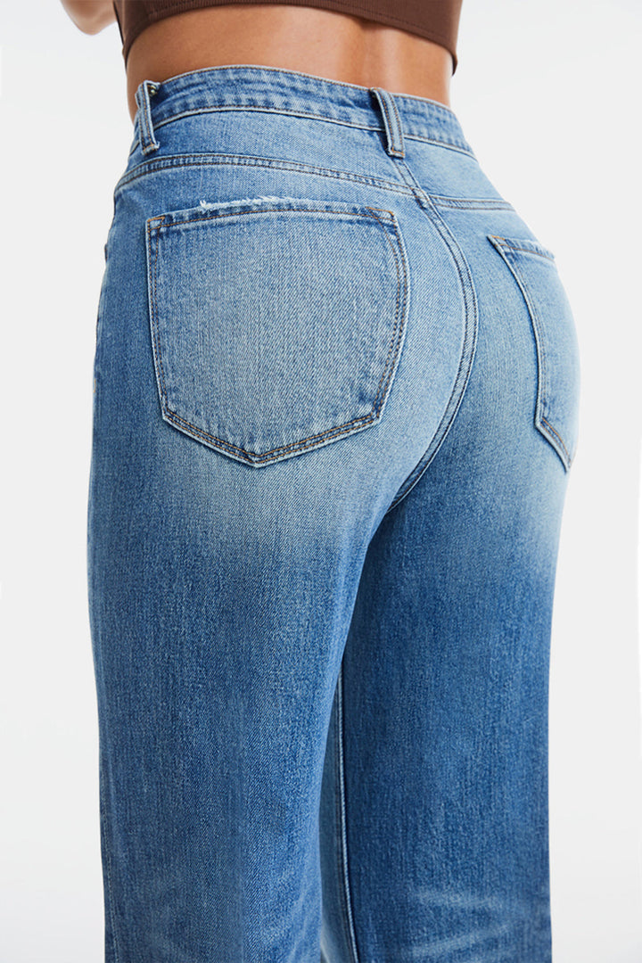 Stilla | Fuld størrelse ultra høj talje gradient bootcut jeans