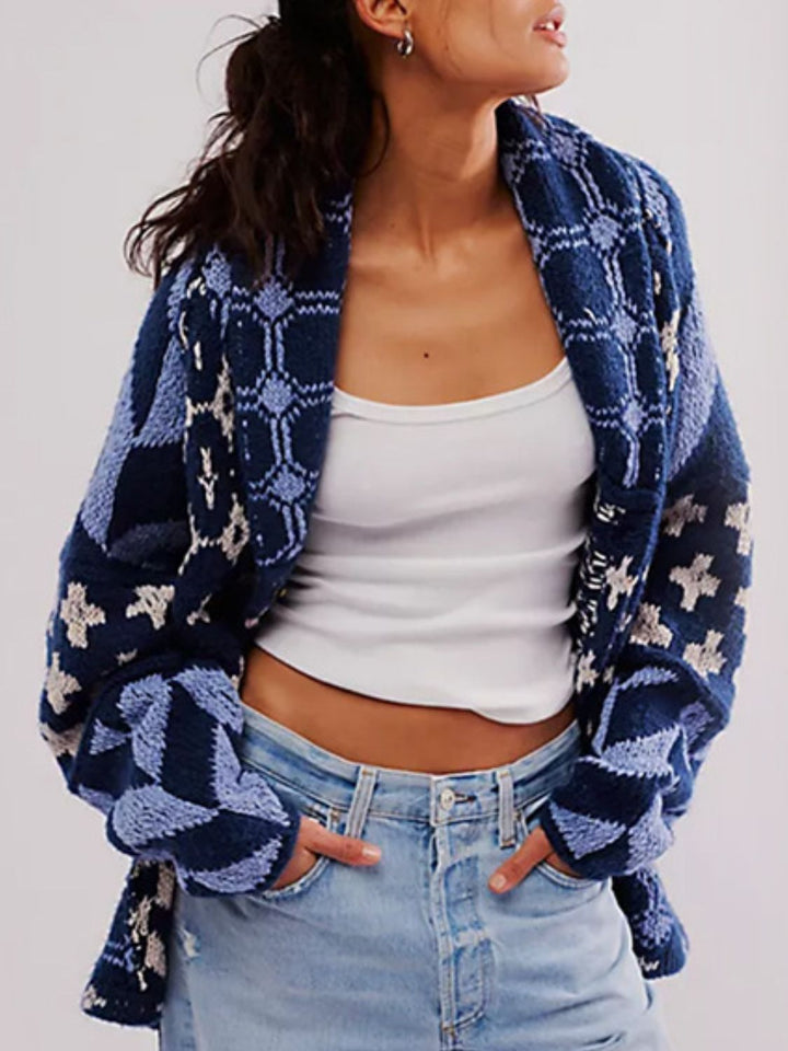 Stilla | V Hals Langærmet Cardigan