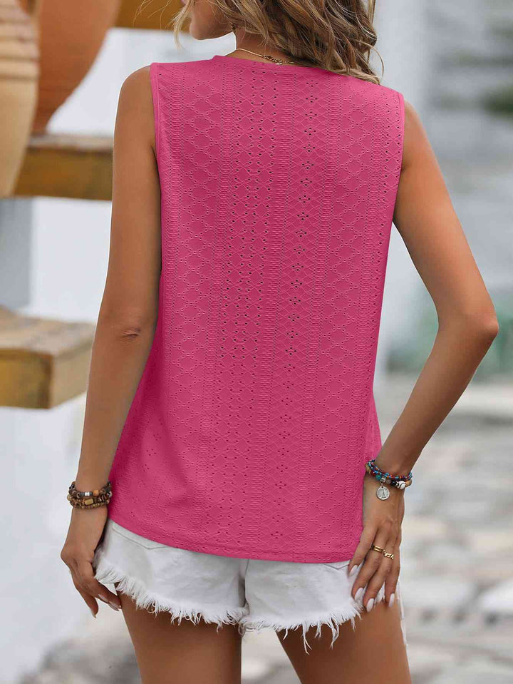 Stilla | Spliced Lace V-hals Udenærmelig Top