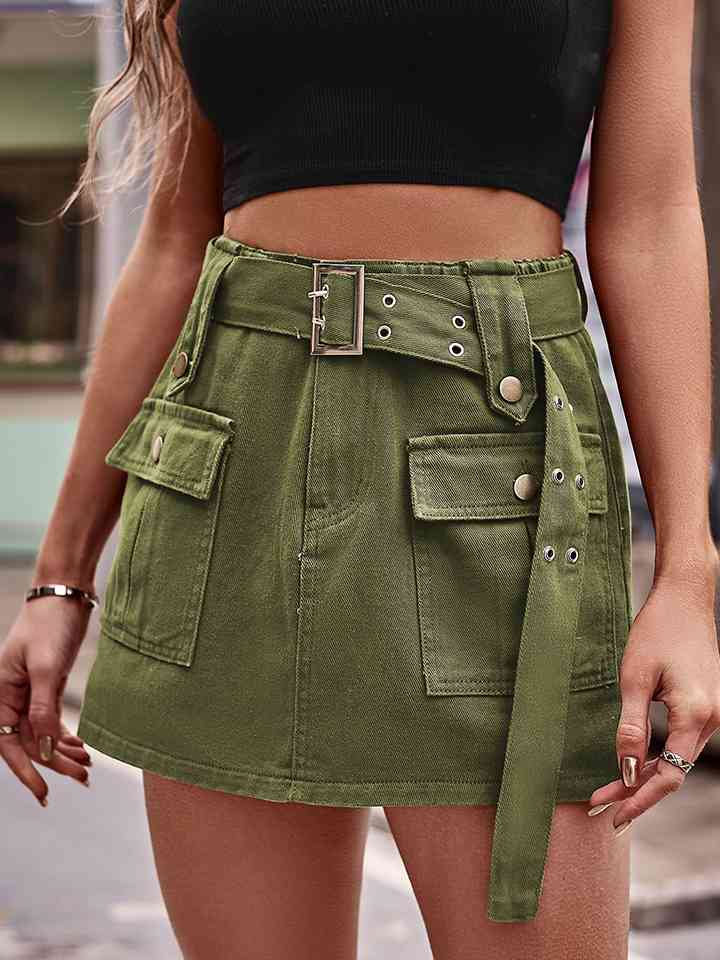 Stilla | Talje Denim Cargo Shorts