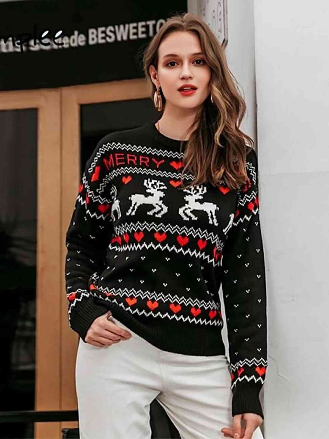 Stilla | Jule Rund Hals Sweater
