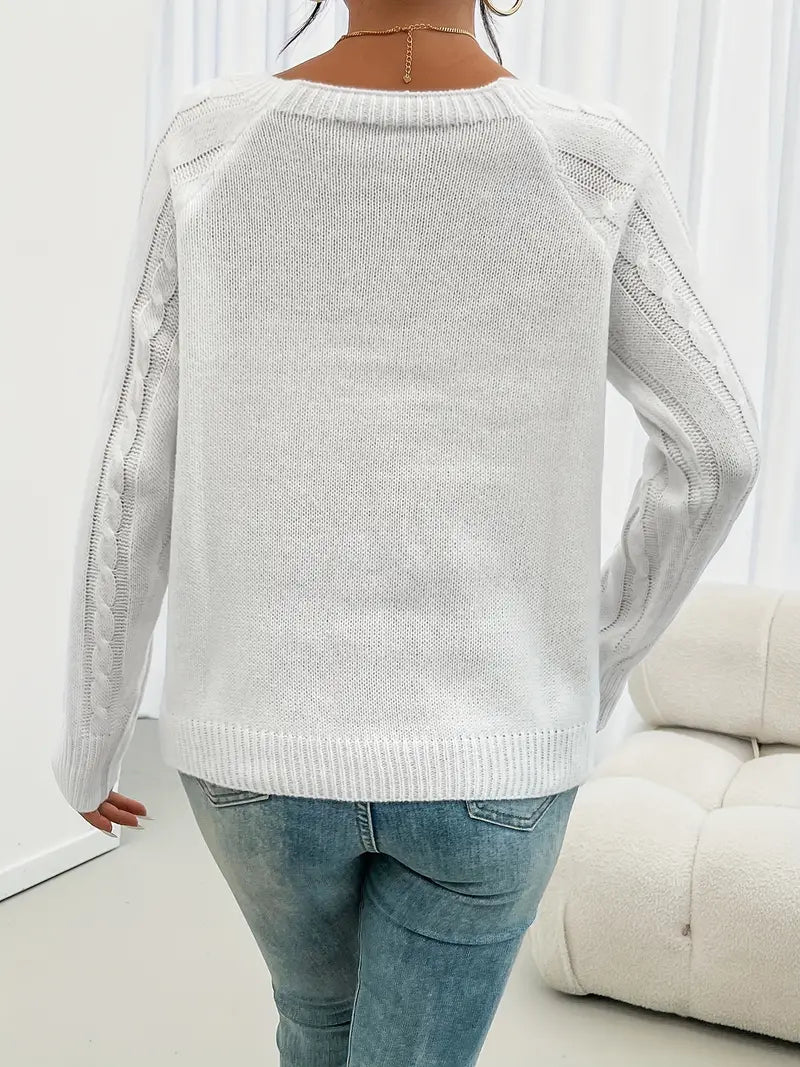 Stilla | Behagelig Casual Pullover Med Knap