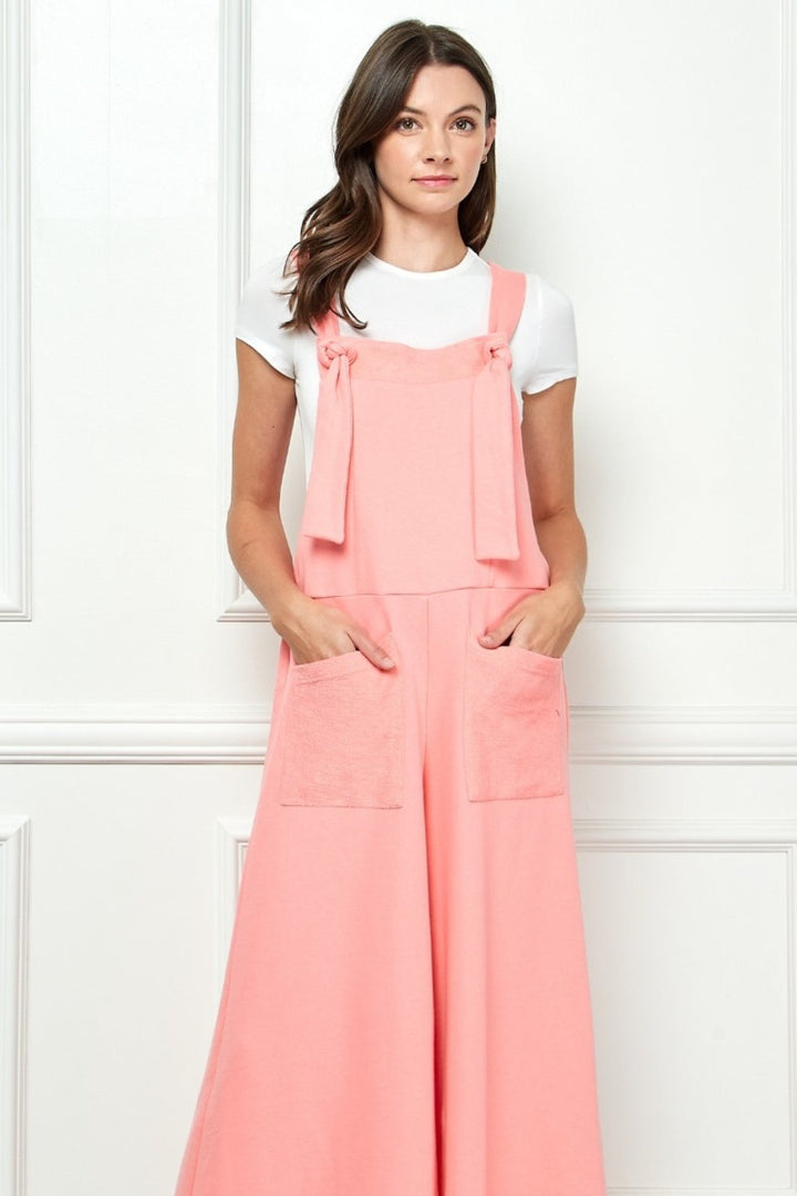 Stilla | Bred Strop Fransk Terry Overalls