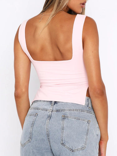 Stilla | Sweetheart Neck Wide Strap Tank