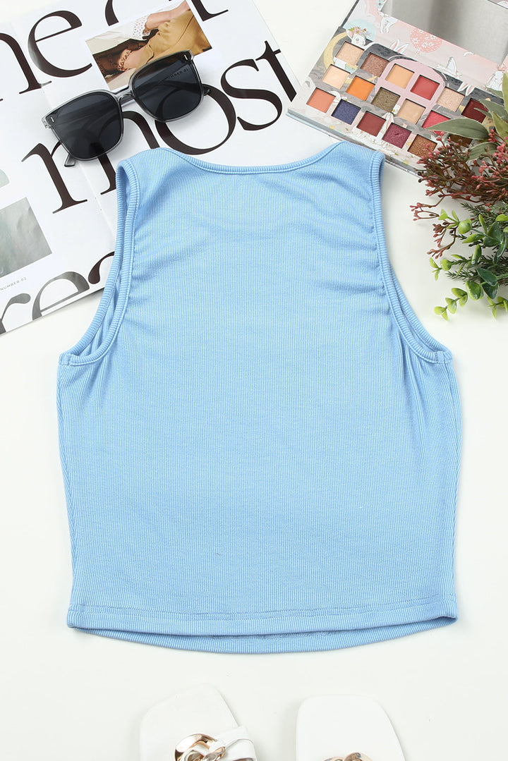 Stilla | Rund Hals Cropped Tank