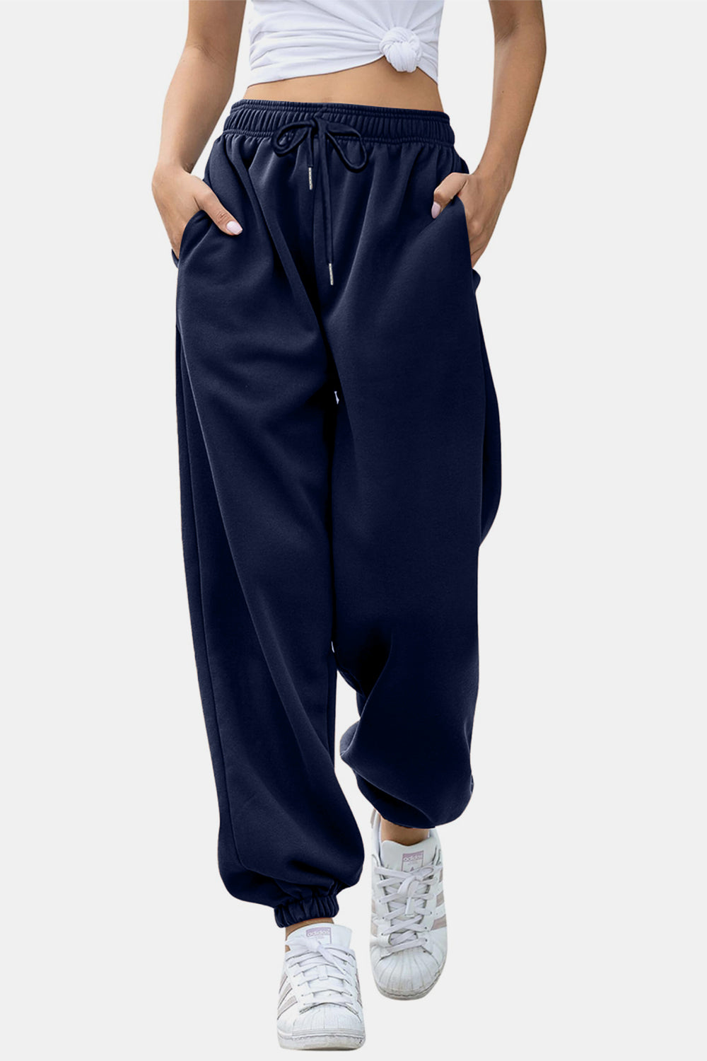 Stilla | Joggebukser med elastisk liv og lommer