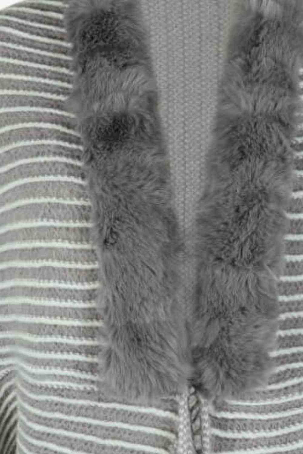 Stilla | Åben Front Frynse Poncho