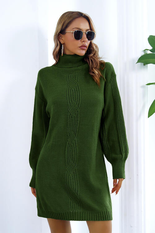 Stilla | Strikekrave Langærmet Sweater Kjole