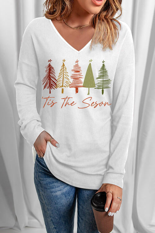 Stilla | V-hals Langærmet T-shirt