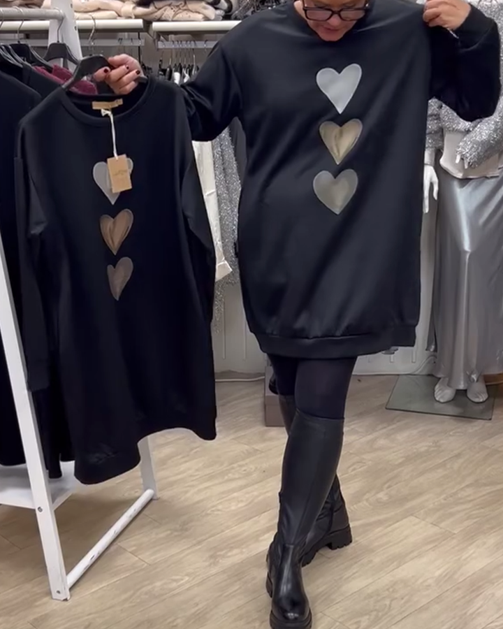 Stilla | Shift Hjerte Mønster Casual