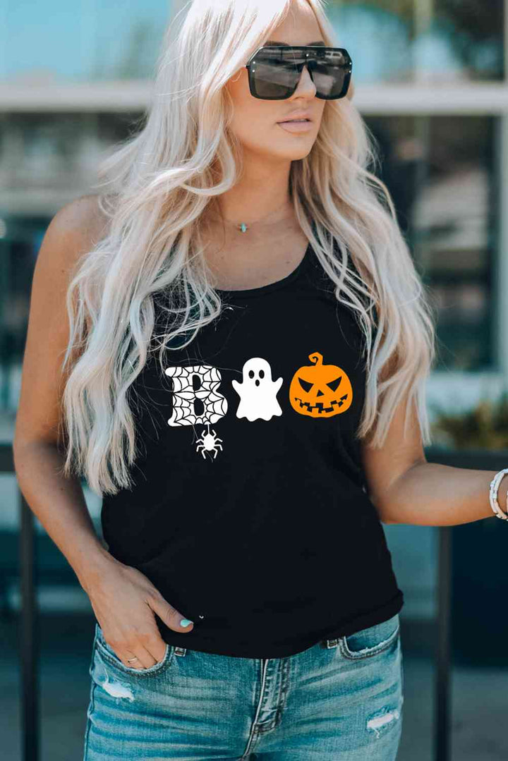 Stilla | Neck Boo Grafisk Tank Top