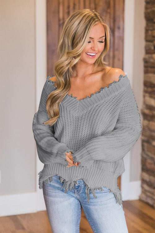 Stilla | Hem Dropped Shoulder Sweater