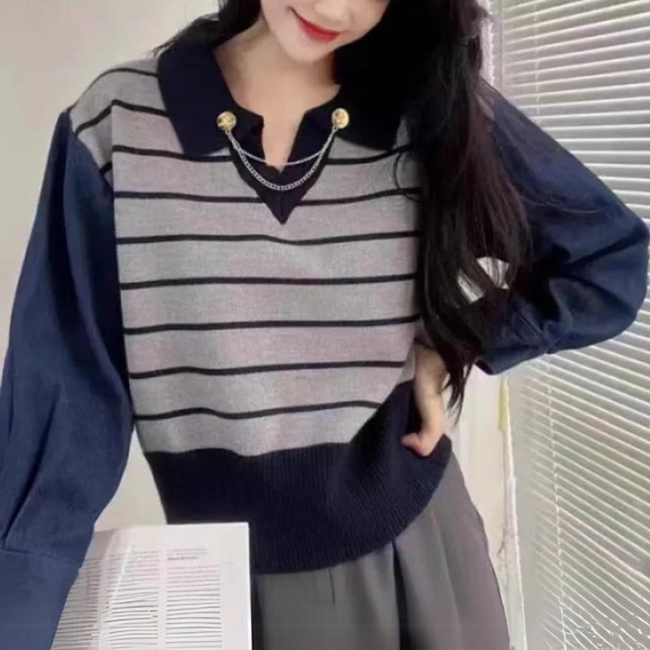 Stilla | Sweatshirt i tykk denim til damer