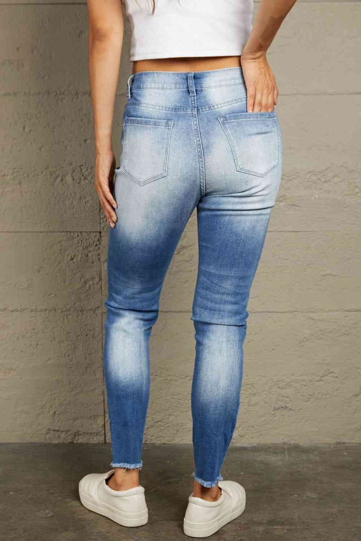 Stilla | Faded Mid Høj Talje Jeans