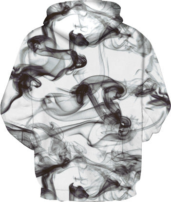 Herre hoodie med moderne røgdesign Stilla