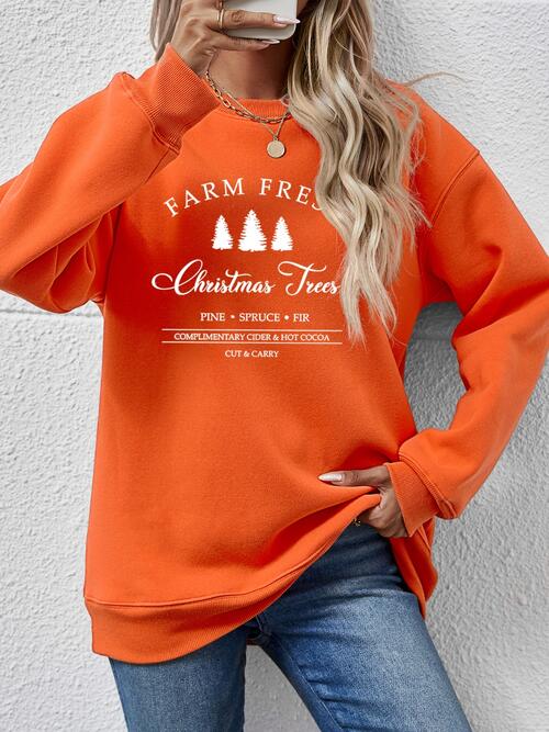 Stilla | Rund Hals Droppet Skulder Sweatshirt