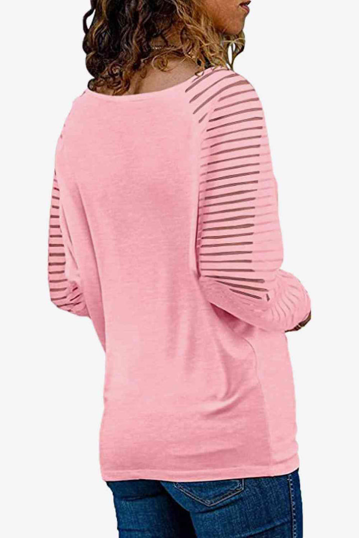 Stilla | Neck Lang Raglan Ærme Top