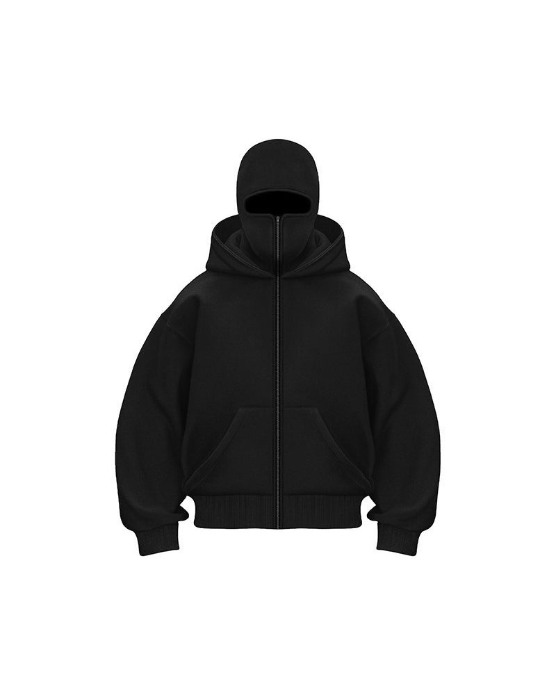 Stilla | Sweatshirt jakke med dobbelt hætte og lynlås