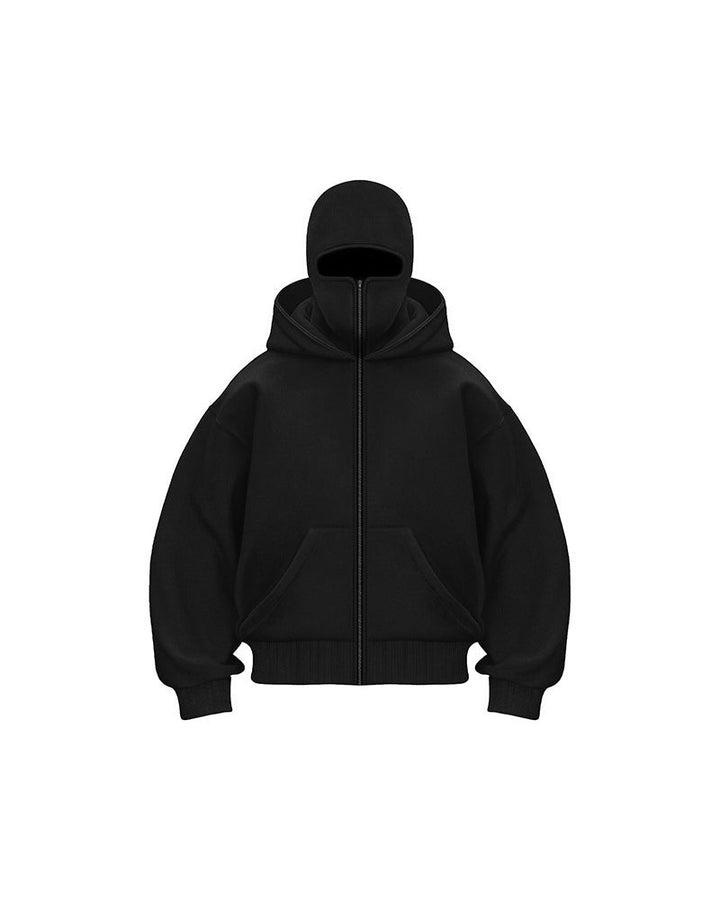 Stilla | Sweatshirt jakke med dobbelt hætte og lynlås