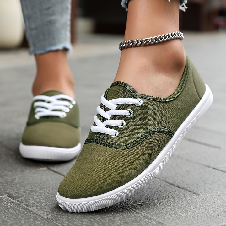 Skovae | Behagelige Lave Canvas Sneakers I Hvid