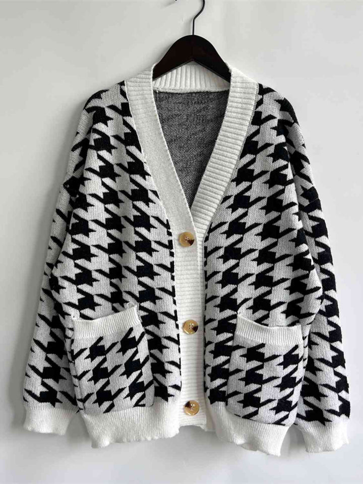 Stilla | Knap Front Cardigan Med Lommer