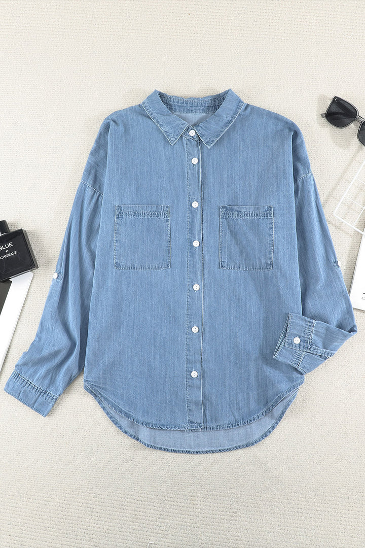 Stilla | Knap-op Krave Denim Top