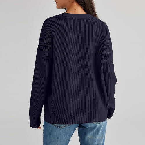 Stilla | Nakke Knap Front Cardigan