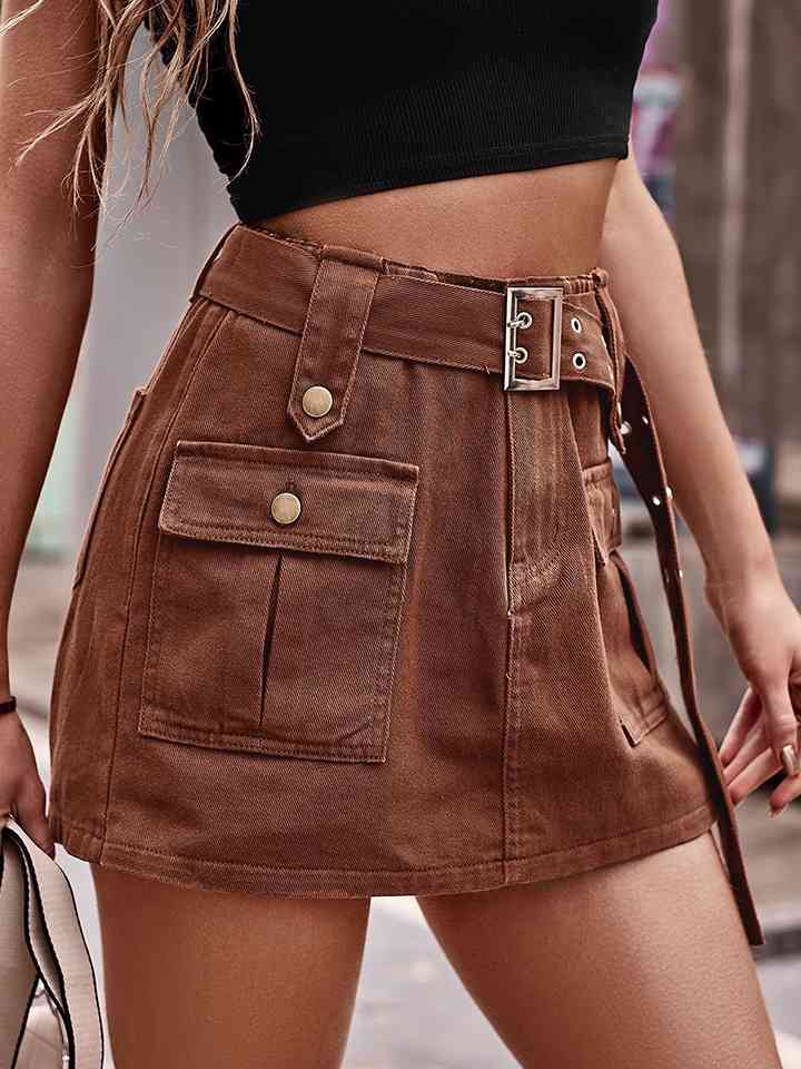 Stilla | Talje Denim Cargo Shorts