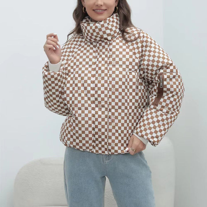 Stilla | Damers Quilted Vindjakke med Høj Krave