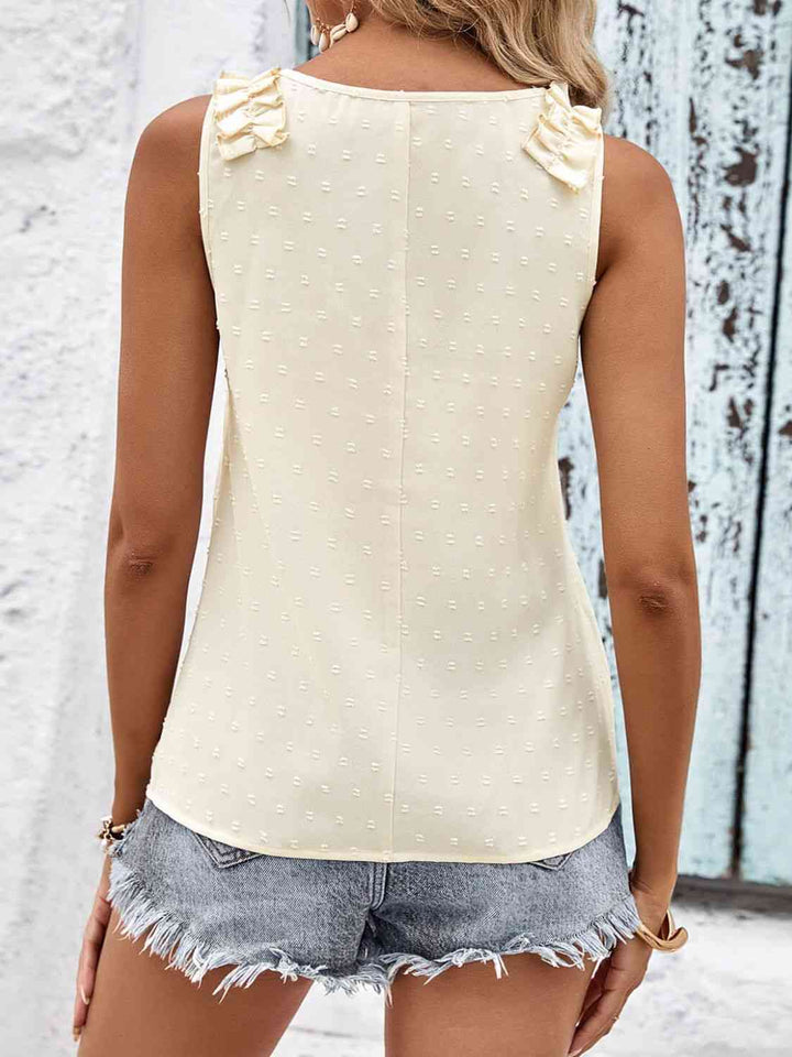 Stilla | Dot Shoulder Detail V-hals Tank