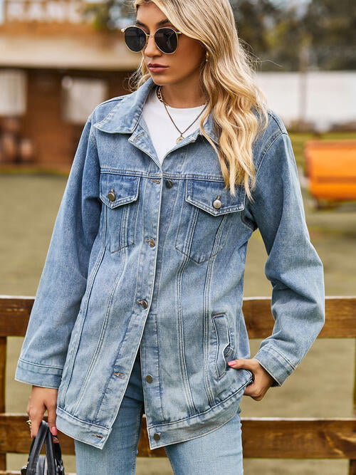 Stilla | Denimjakke Med Lommer