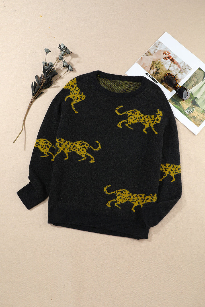 Stilla | Print Rund Hals Sweater