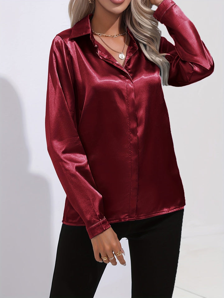 Stilla | Elegant Satinbluse