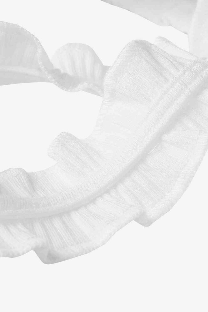 Stilla | Ruffle Trim Ærmeløs Bodysuit