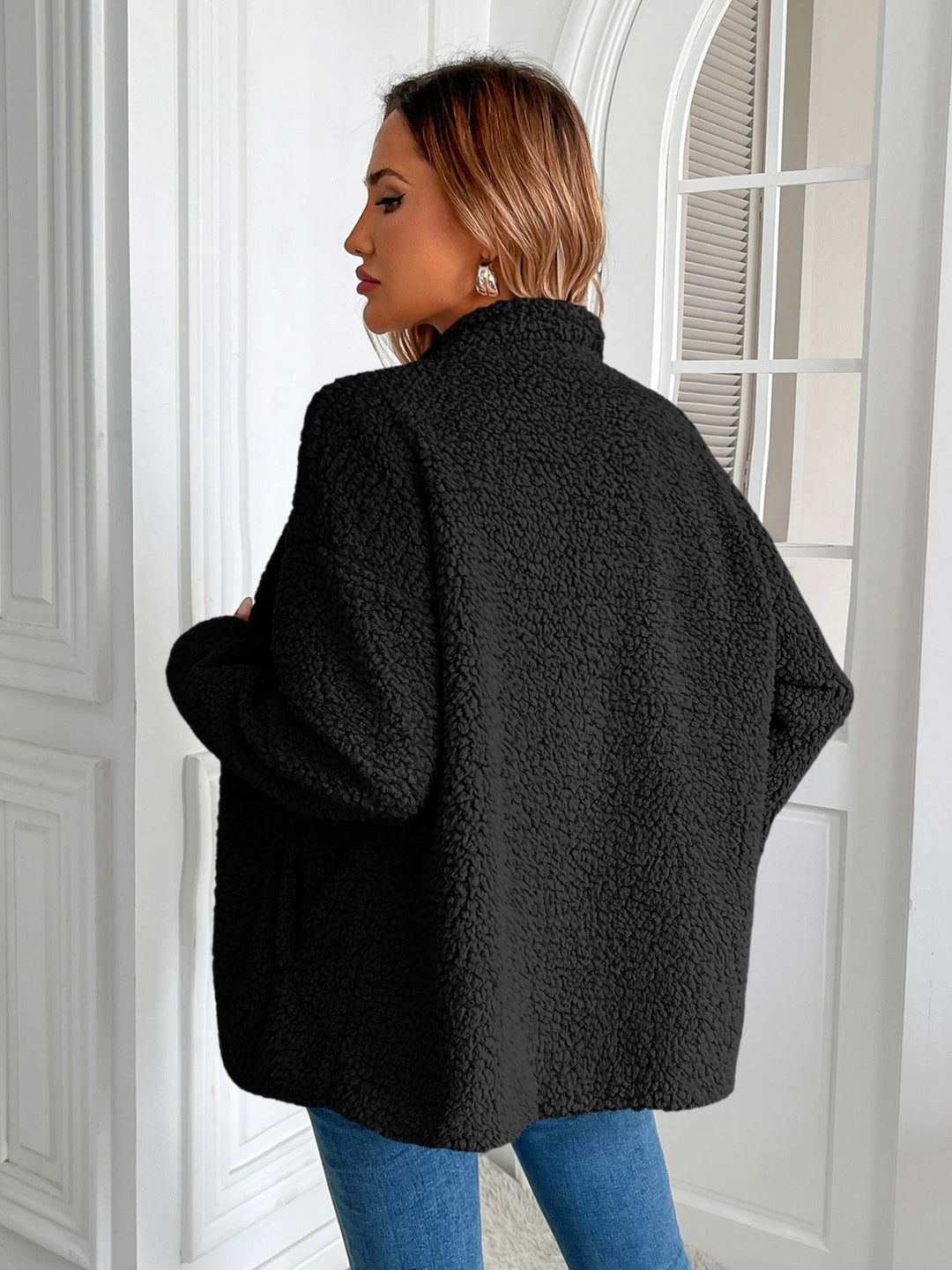 Stilla | Lane Zip Up Langærmet Fuzzy Jakke