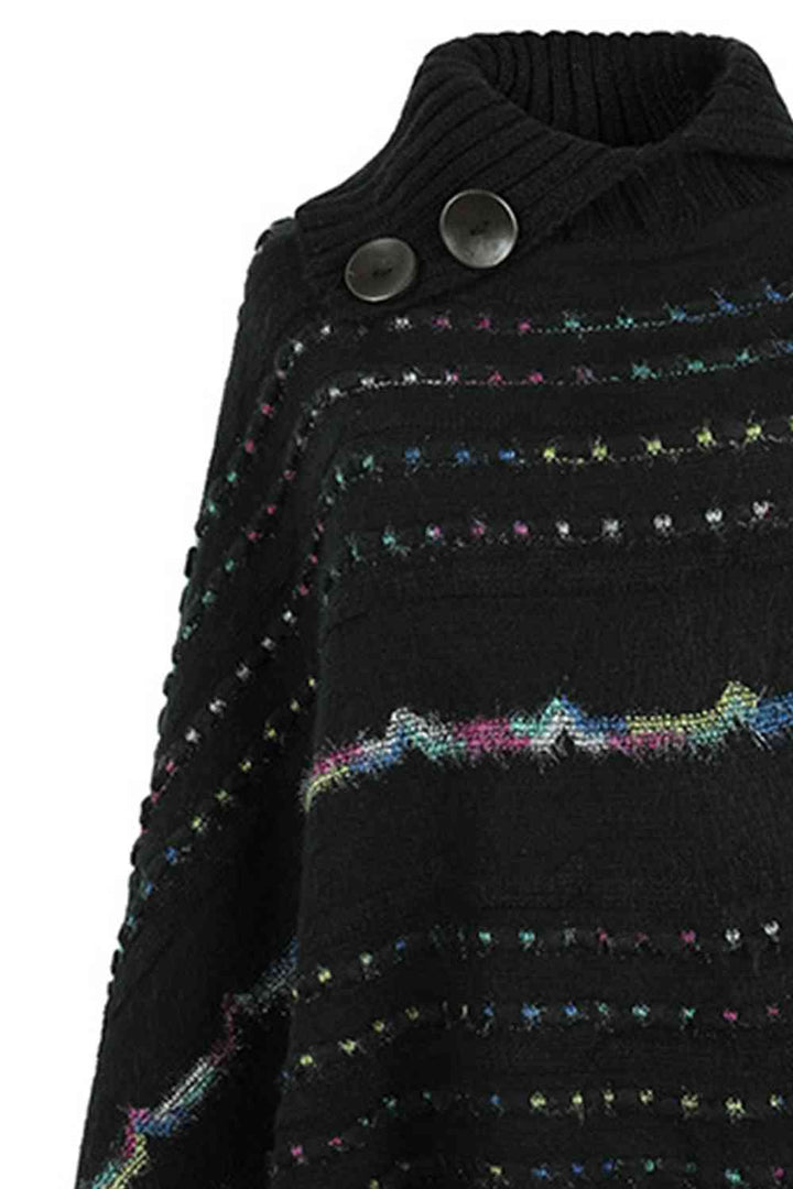 Stilla | Ærme Frynsedetalje Poncho