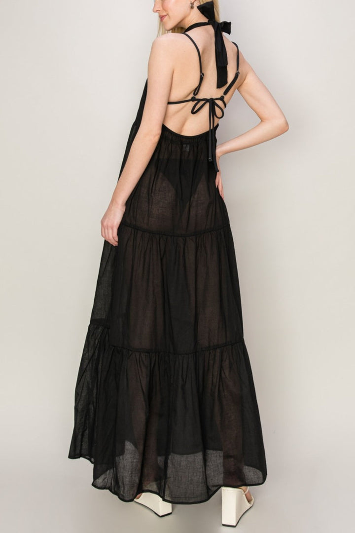 Stilla | Halterneck Cover up Maxi Dress