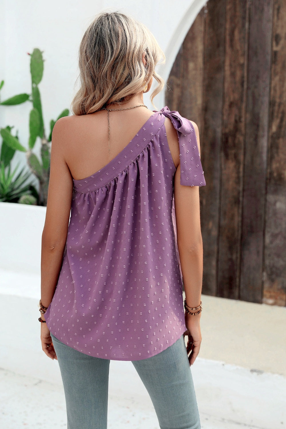 Stilla | Dot Single Shoulder Tank