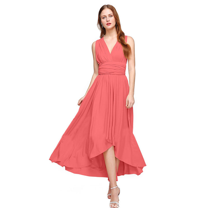 Dame Elegant Høj-Lav Maxikjole Stilla