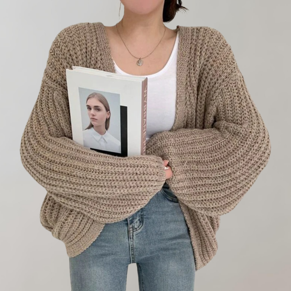 Stilla | Cozy Chunky Knit Cardigan til Kvinder
