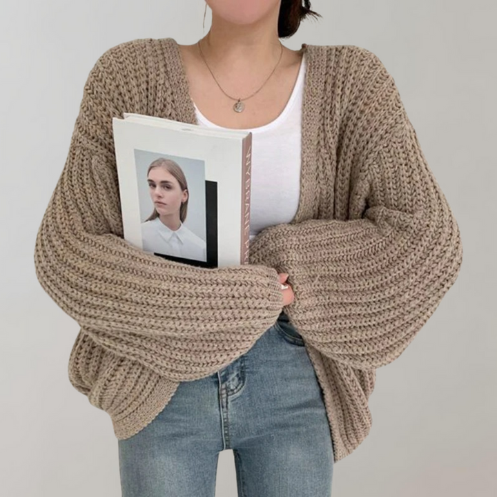 Stilla | Cozy Chunky Knit Cardigan til Kvinder