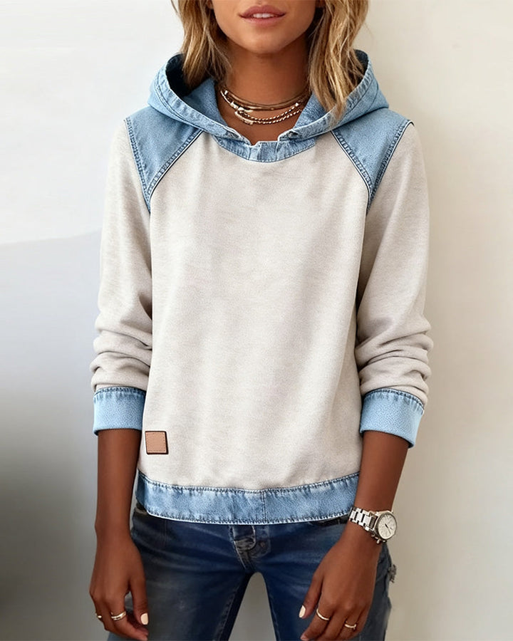 Stilla | Sweatshirt med kontrastindsatser