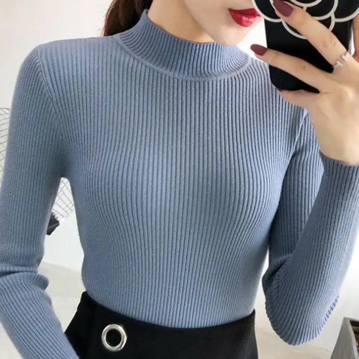 Stilla | Cozy Ribbet Uld Sweater til Kvinder