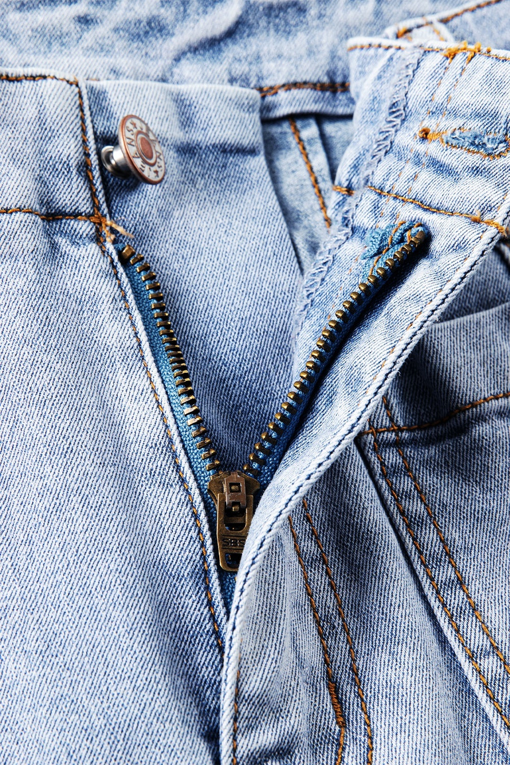 Stilla | Hem Straight Jeans med Lommer