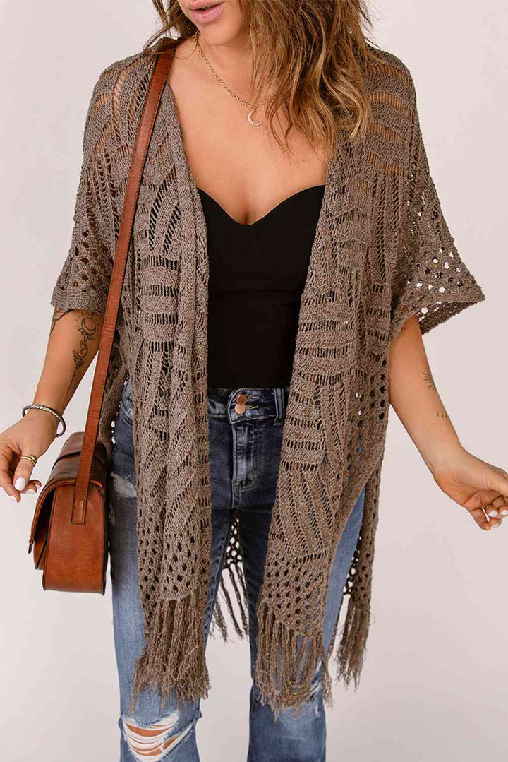 Stilla | Hem Slid Åben Front Cardigan